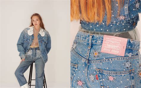 upcycled by miu miu levis|Miu Miu and Levi’s Just Released the Chicest Collection of .